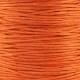 Cordón algodon encerado de 1mm - Naranja